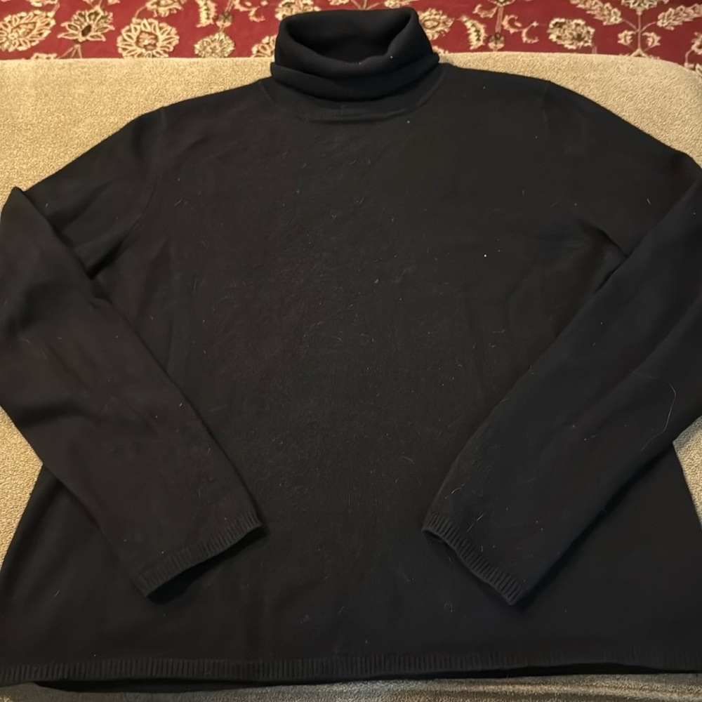 The Works New York Cashmere Sweater Black Size Large (TD)